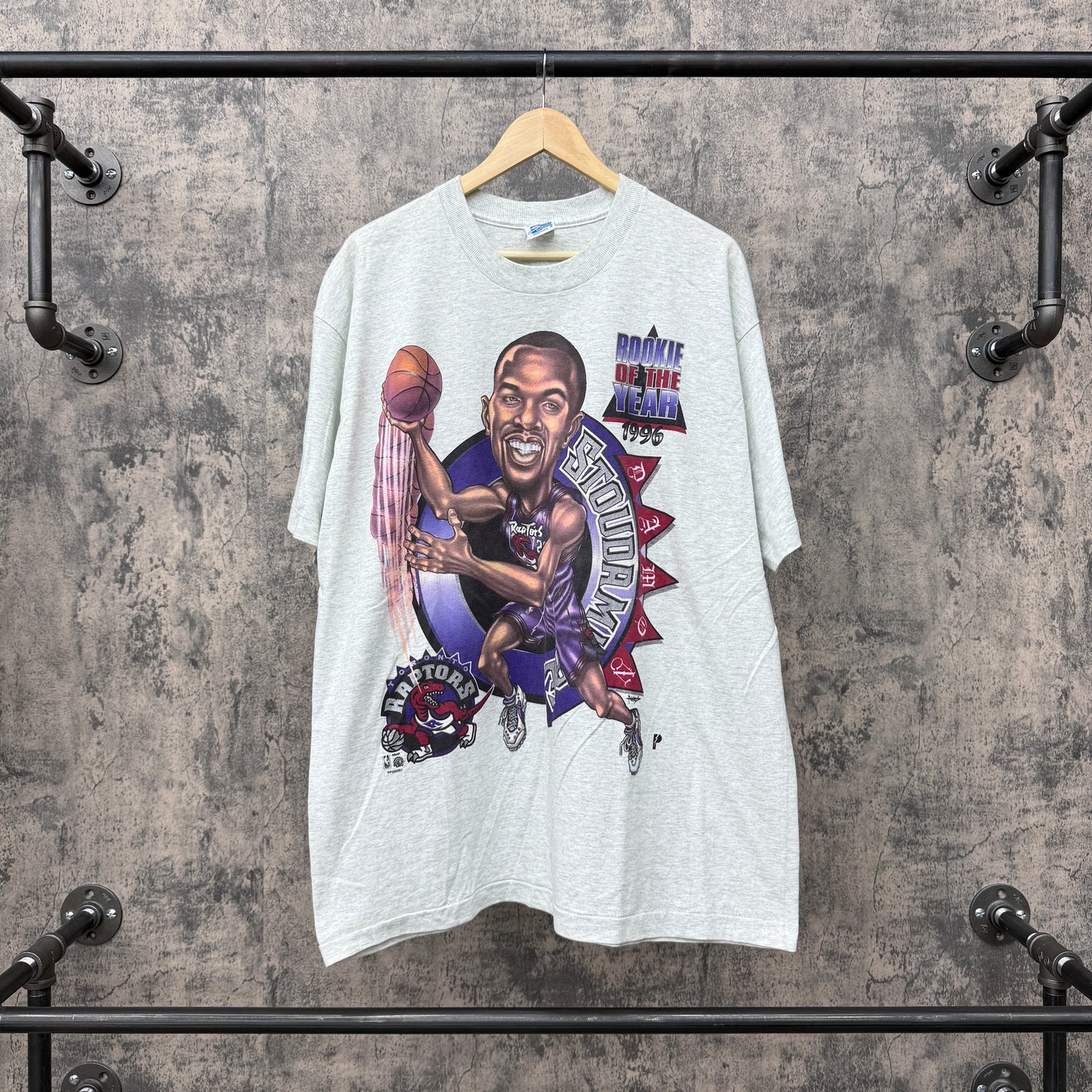 1996 Damon Stoudamire Rookie Of The Year Tee SZ XL