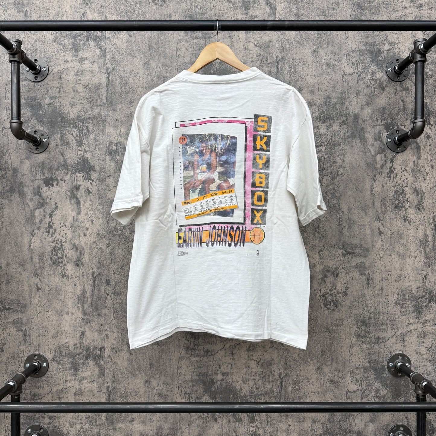 Magic Johnson SkyBox 1991 Tee SZ L