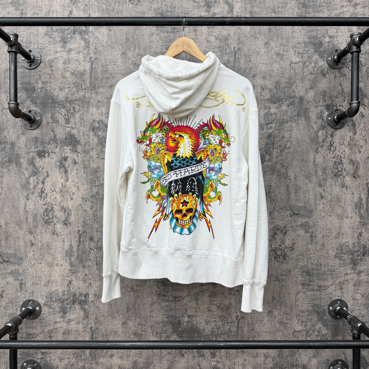 ED Hardy Zip-Up Jacket SZ XL