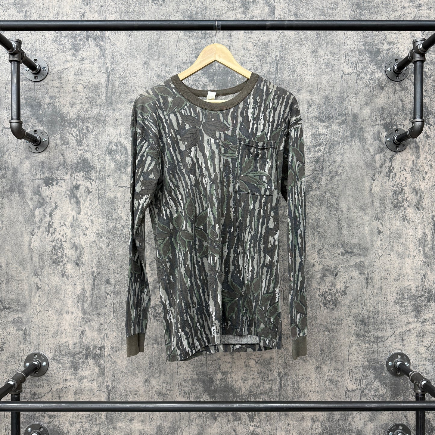 Vintage Real Tree Camo L/S 50-50 Blend SZ XL