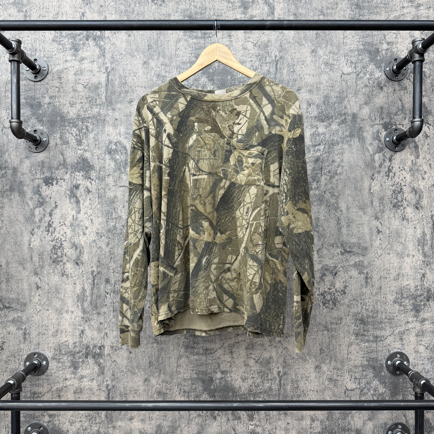 Vintage Vintage Real Tree Camo L/S 50-50 Blend SZ XL