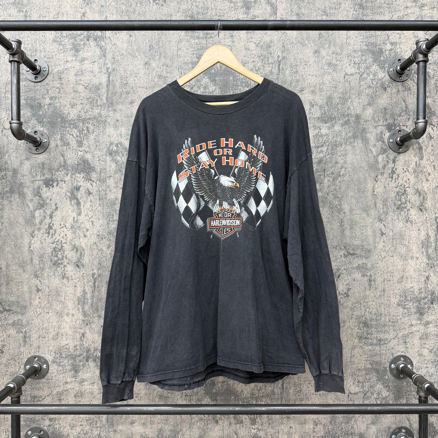 1999 Harley Ride Hard Or Stay Home L/S Mankato MN SZ XXL