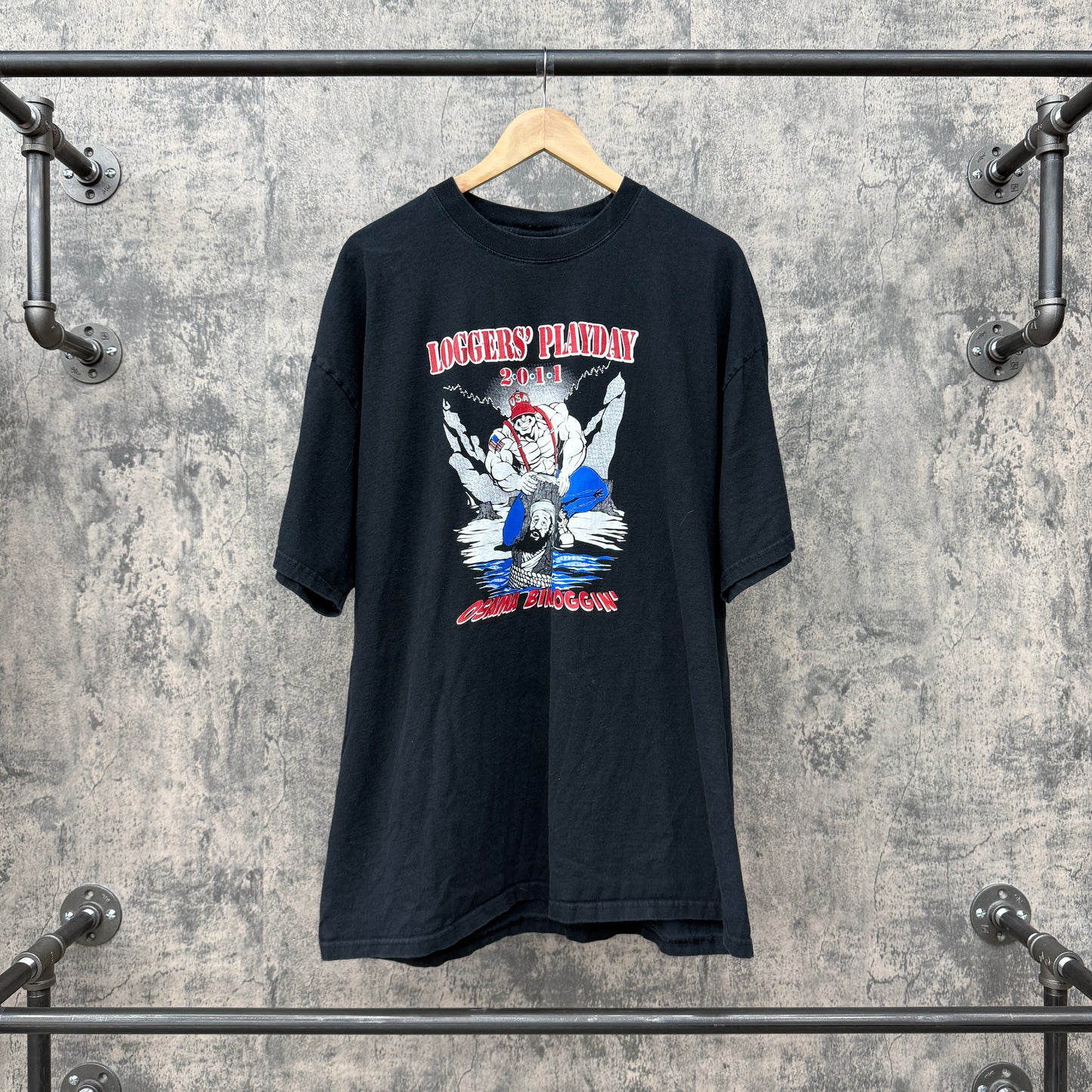 2011 Osama Bin Logging Tee SZ 2XL