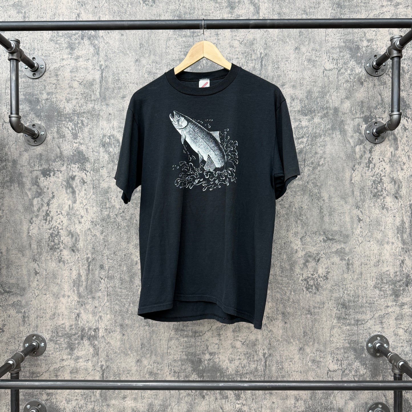 1987 Bartholet Salmon Tee Black SZ XL