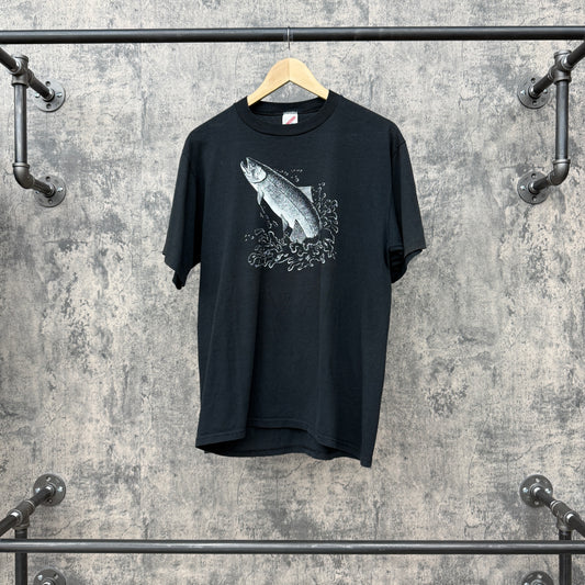 1987 Bartholet Salmon Tee Black SZ XL