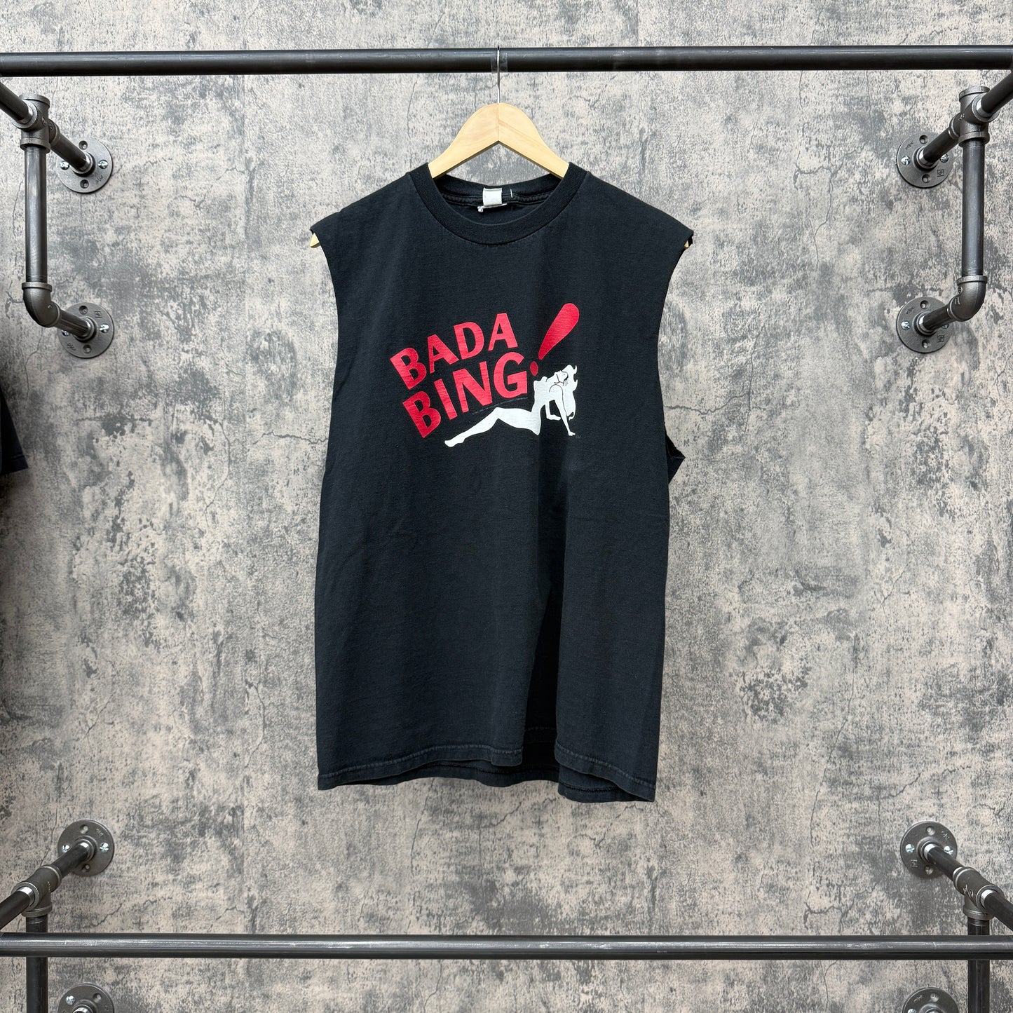 2002 Sopranos Bada Bing Sleeveless Tee SZ L