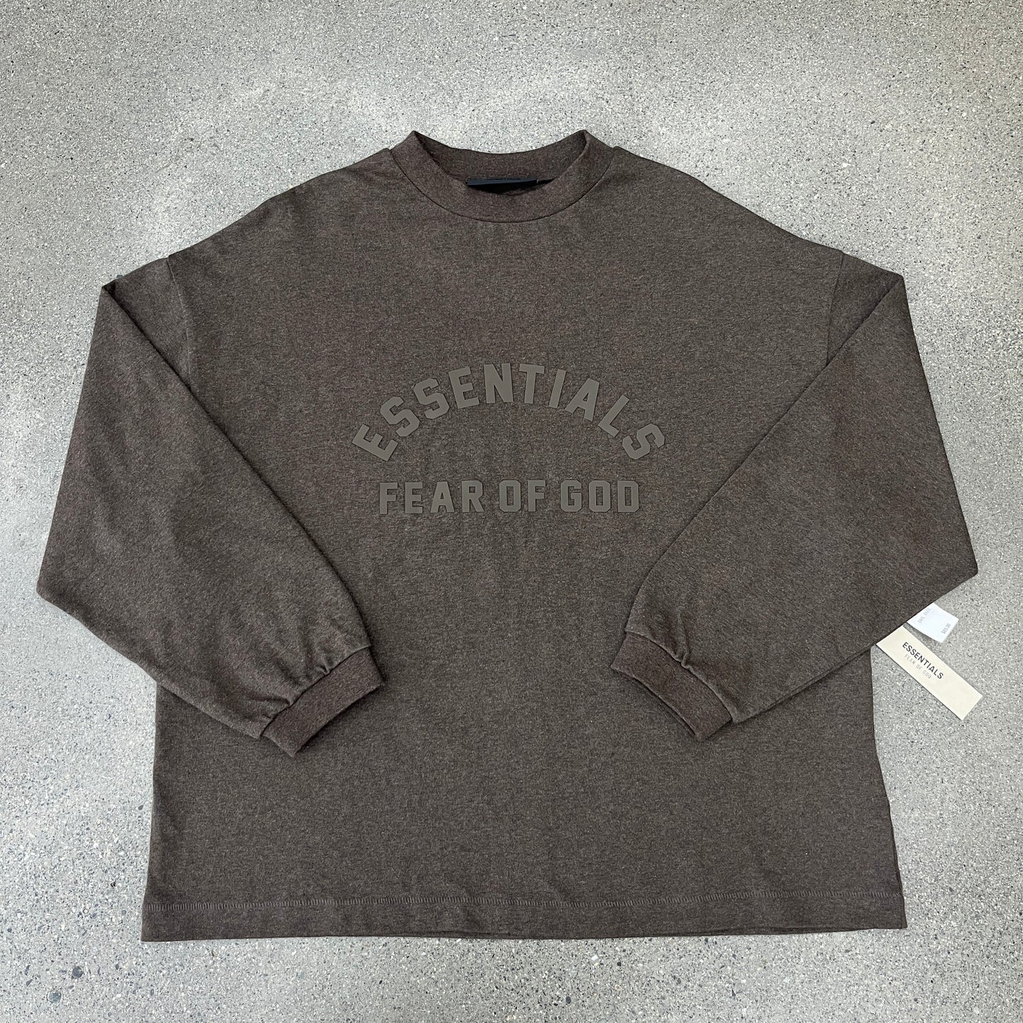 Fear of God Heather Wood Heavy Long Sleeve SZ S (DS)