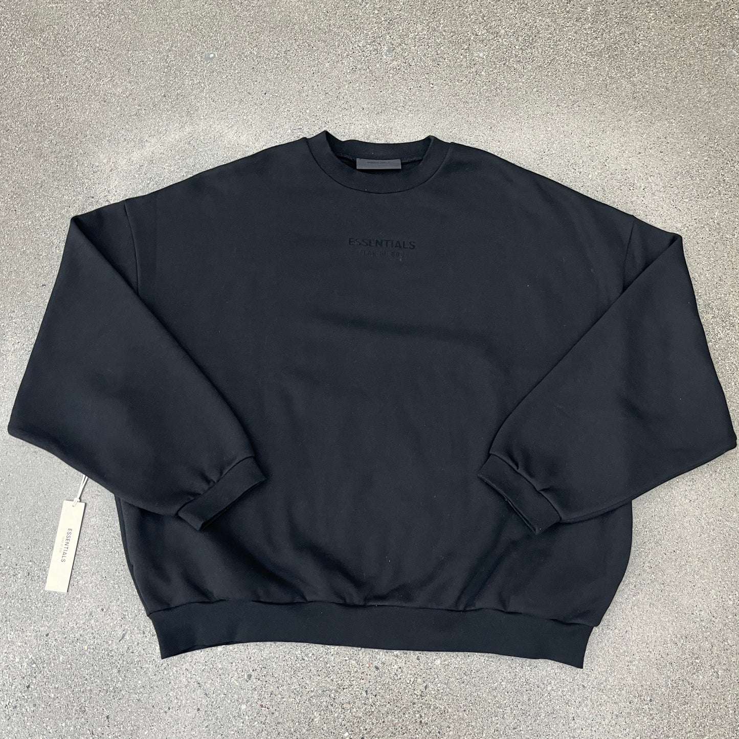 Fear of God Essentials Black Crewneck SZ XXL (DS)