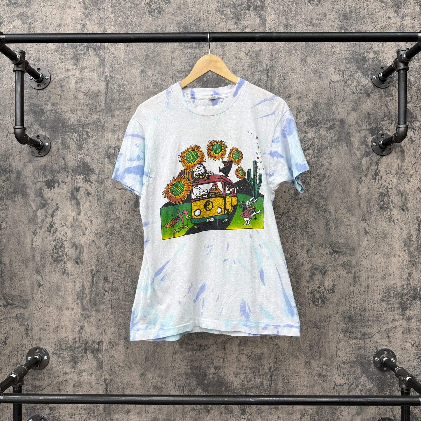 1994 Grateful Dead Multi Character Tour Bus Tee SZ M