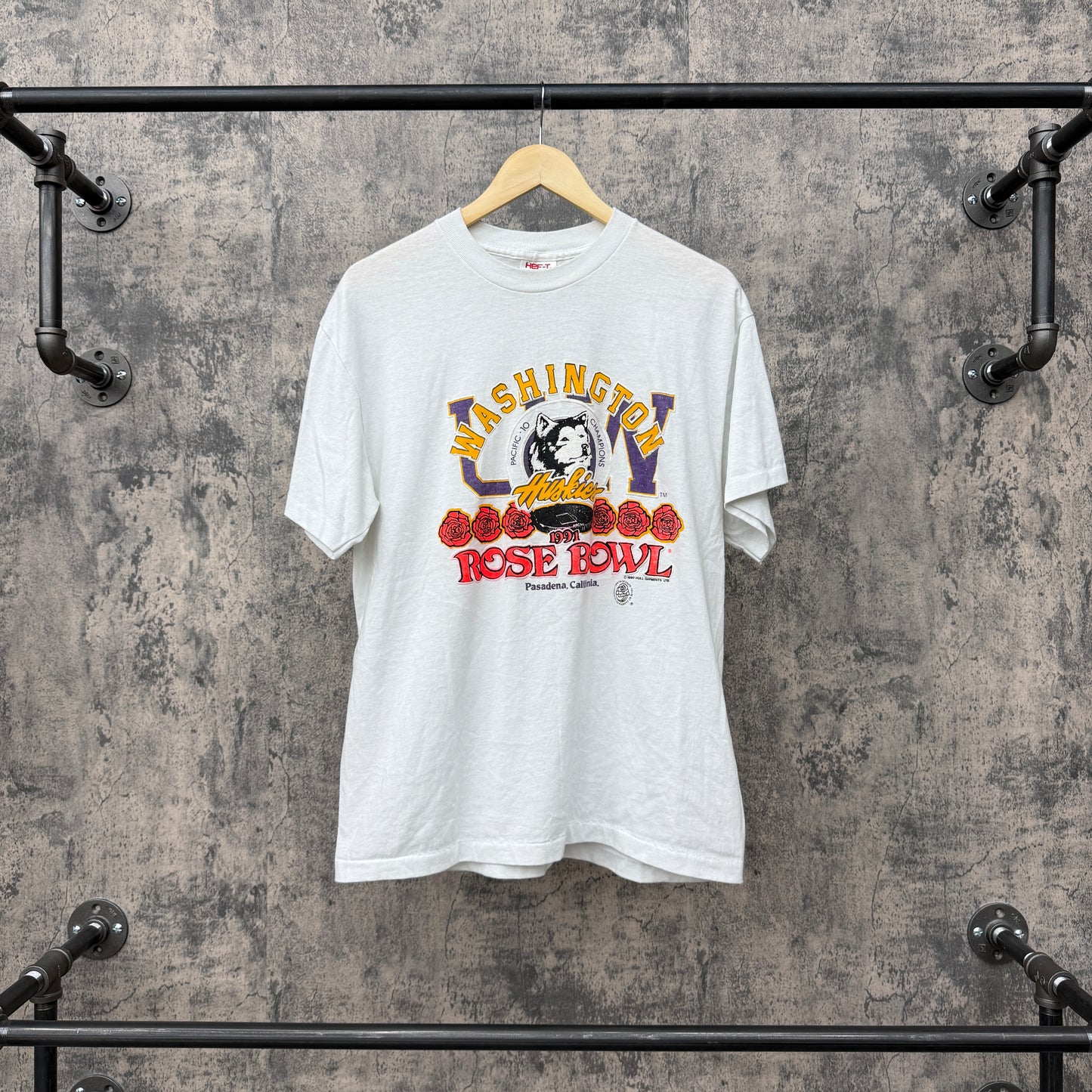 Vintage Washington Huskies Rose Bowl Tee SZ XL