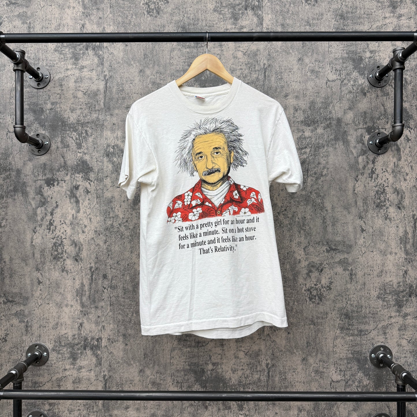 Vintage Albert Enstein Tee 90s SZ L