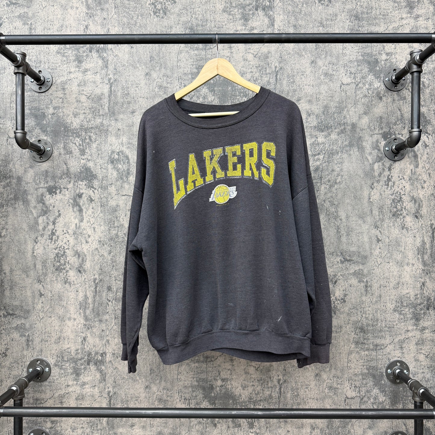 90s Faded Lakers Crewneck SZ XL