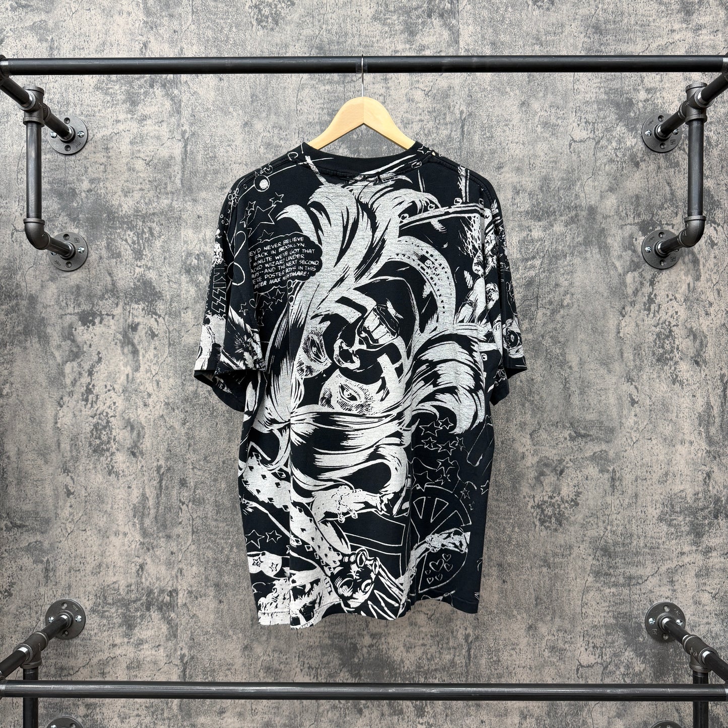 Vintage Kiss AOP Tee SZ XL