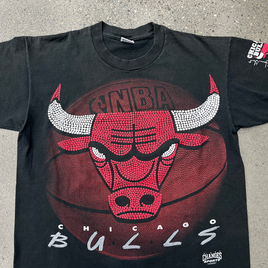 1993 Chicago Bulls Mascot Logo Tee SZ XL