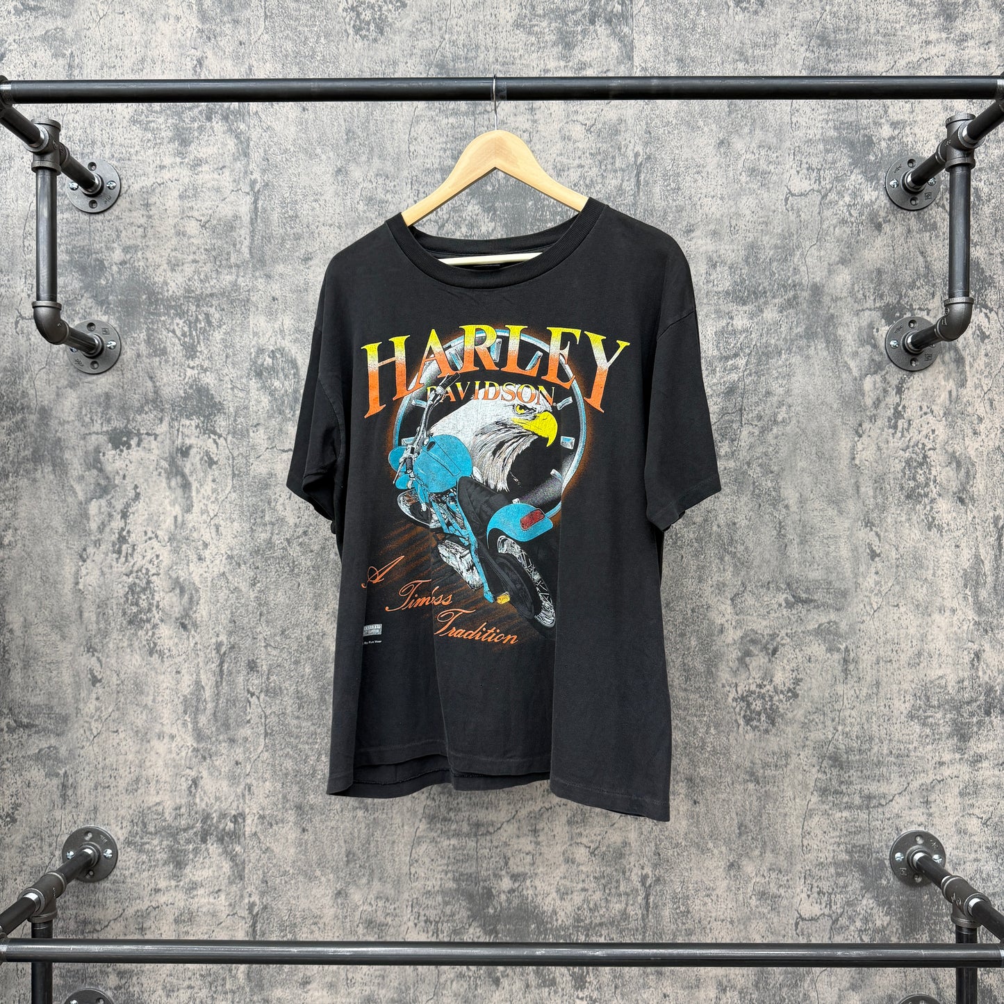 Vintage 90s Harley Eagle Timeless Tradtion Tee SZ L