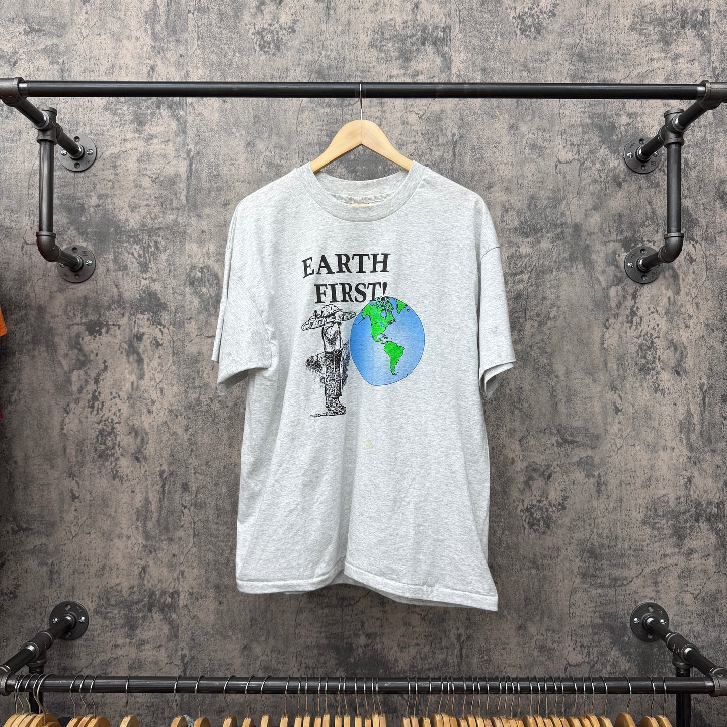 90s Earth First Will Log Later SZ XL