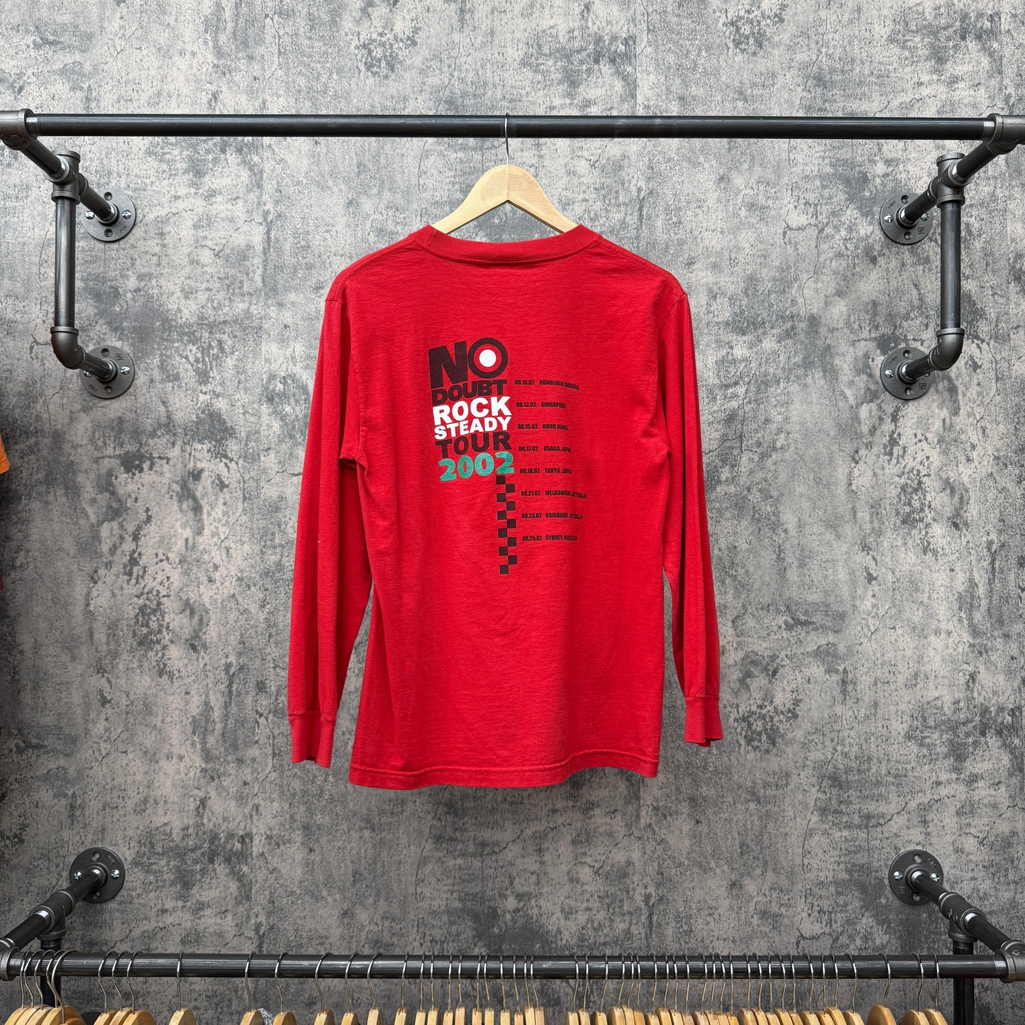 2002 No Doubt Tour L/S Red SZ S
