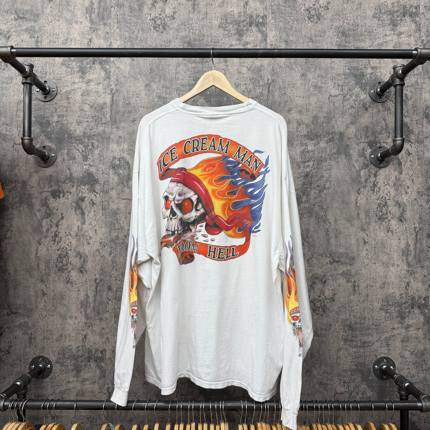 Y2K Ice Cream Man From Hell L/S SZ 2XL