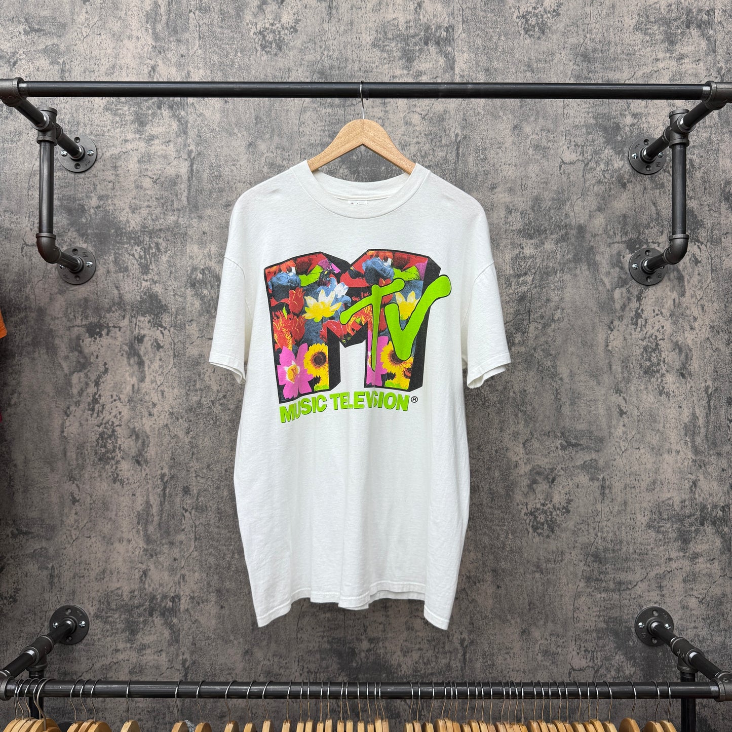 MTV Flower Print Promo Rare SZ XL