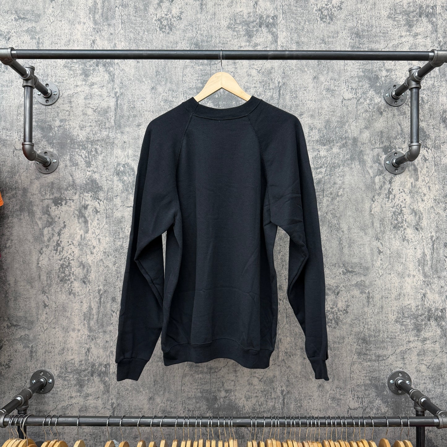 Hard Rock LA Crewneck Black Neon Font SZ XL