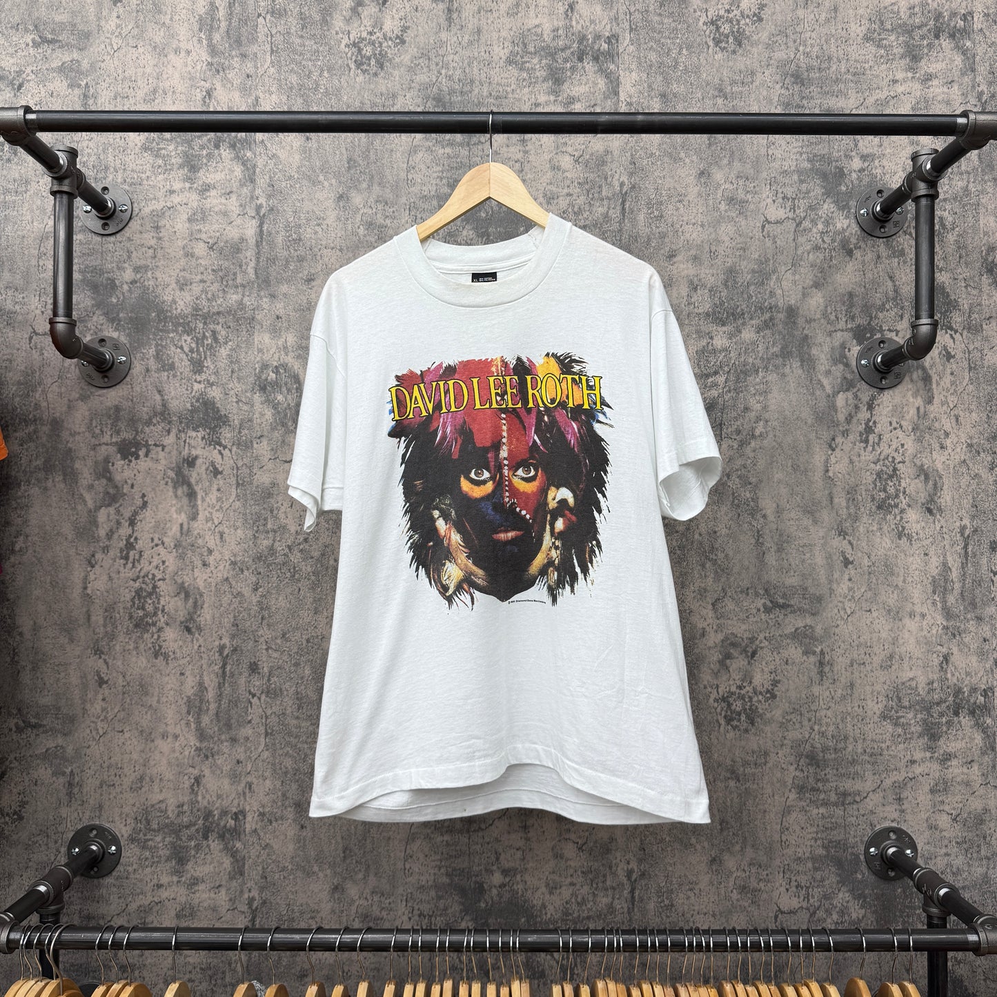 1986 David Lee Roth World Tour Tee SZ XL