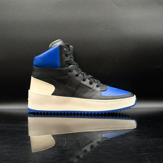 PRE-OWNED Fear of God Basketball Black/Royal SZ 9M / EU40