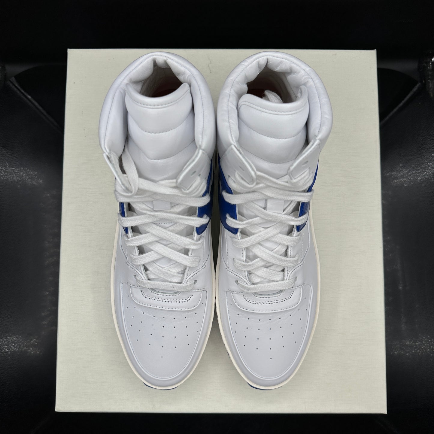 PRE-OWNED Fear of God Basketball White/Blue SZ 9M / EU40