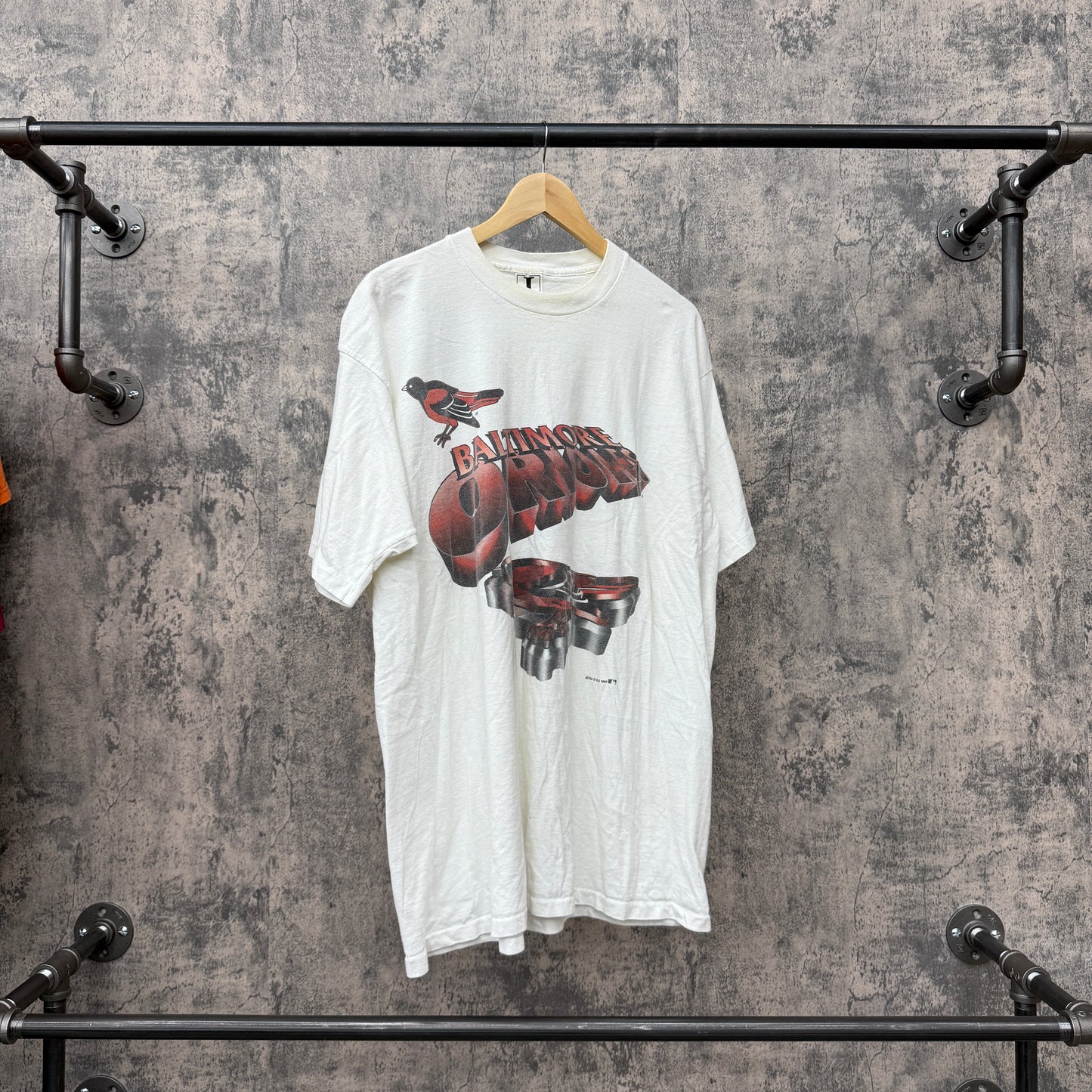 1994 Baltimore Orielos White Tee SZ XL
