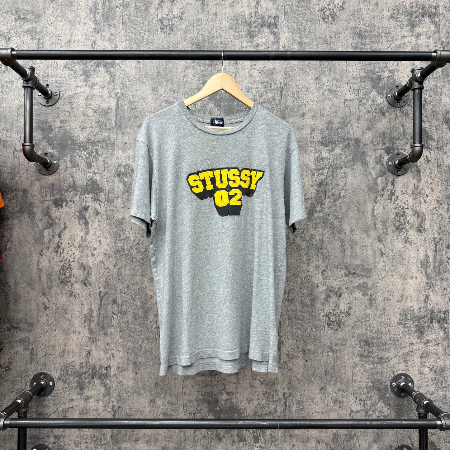 90s Stussy #02 Stitched Grey Tee SZ L