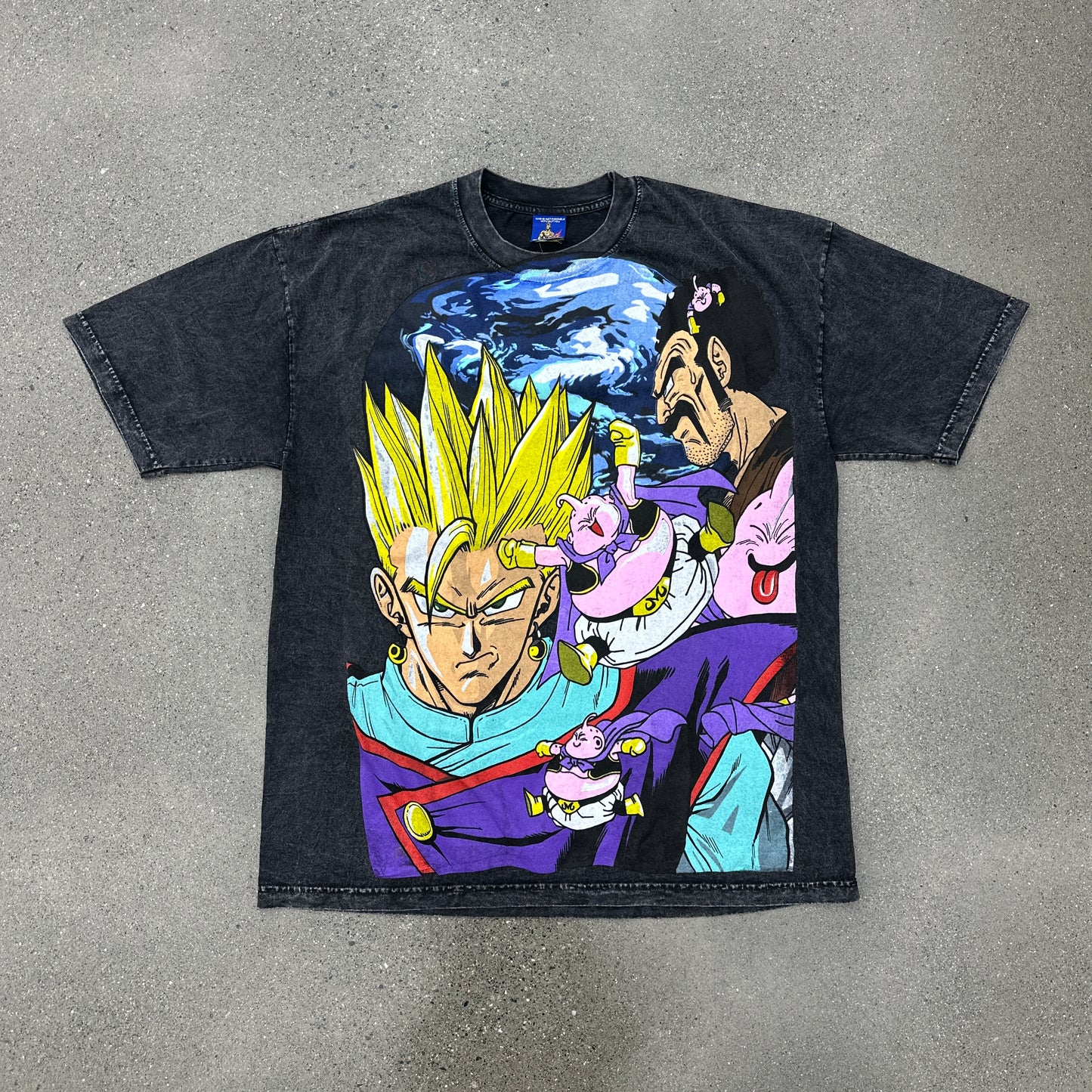 Vintage Rush Gotenks Tee Washed Black SZ XL (NEW)