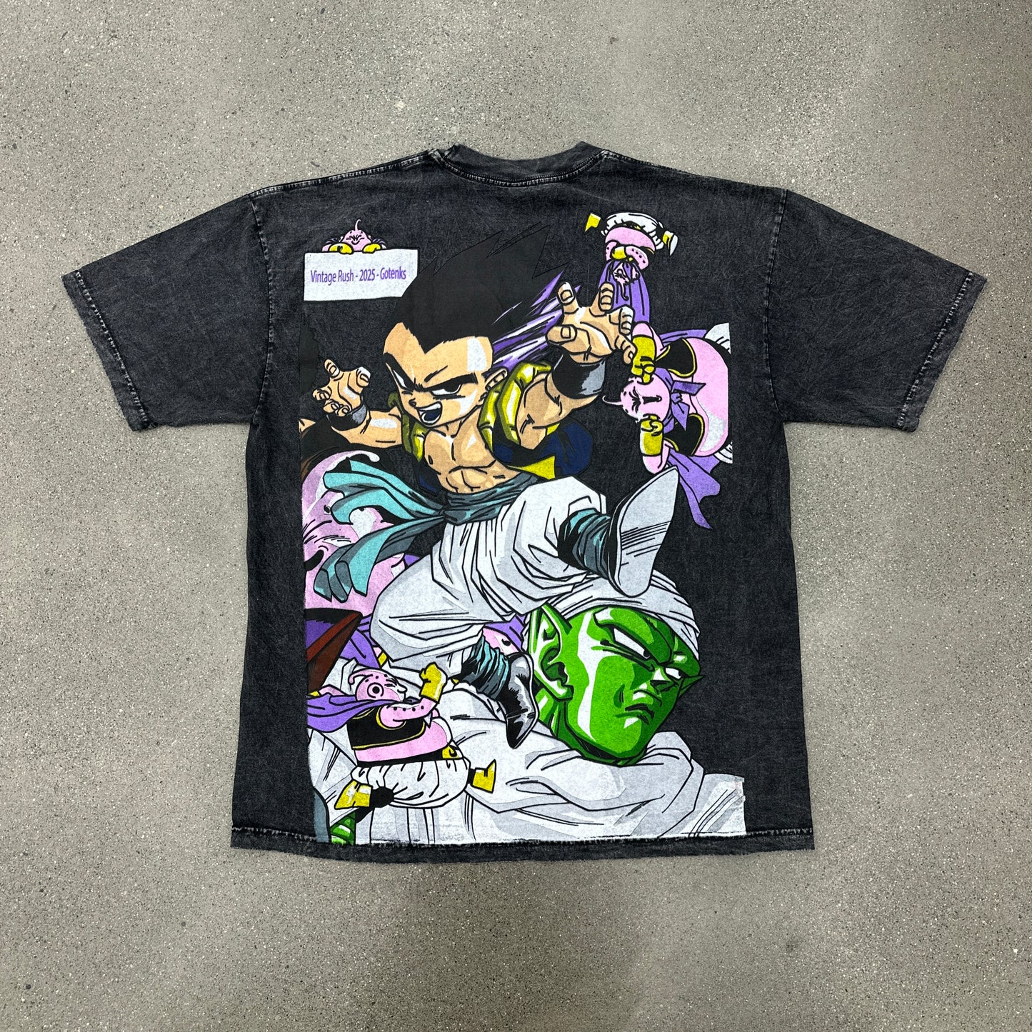 Vintage Rush Gotenks Tee Washed Black SZ XL (NEW)
