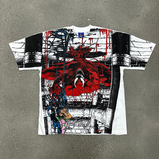 Vintage Rush Carnage Tee White SZ L (NEW)