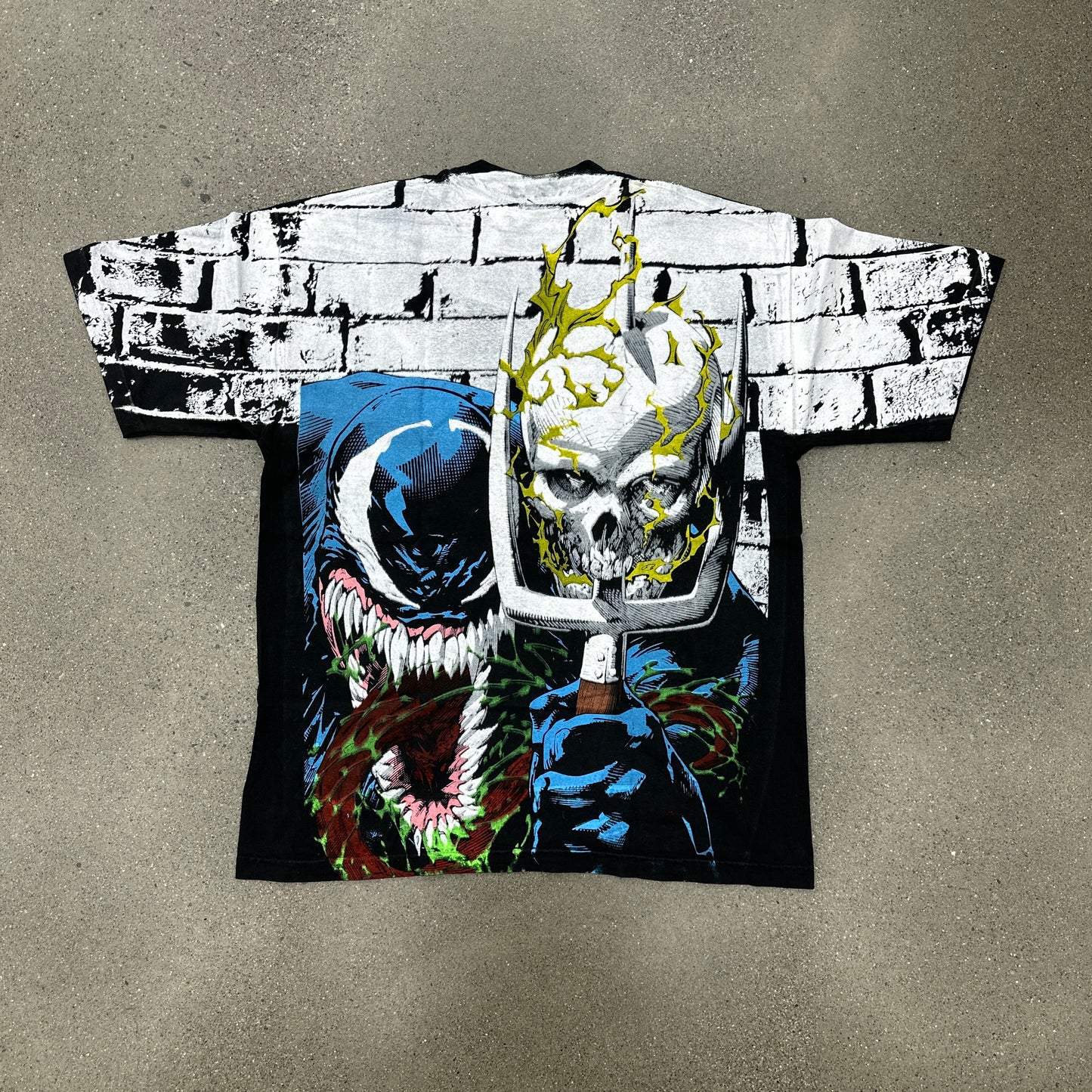 Vintage Rush Venom x Ghost Rider Tee Black SZ L (NEW)