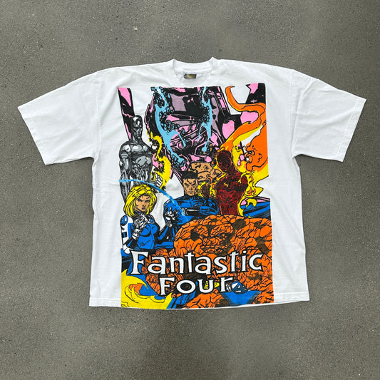 Vintage Rush Fantastic 4 Tee Flipped White SZ 2XL (NEW)