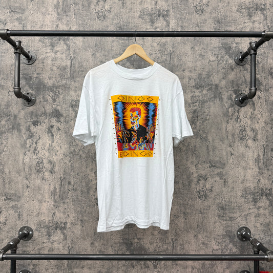 80s Oingo Boingo Band Tee White SZ XL