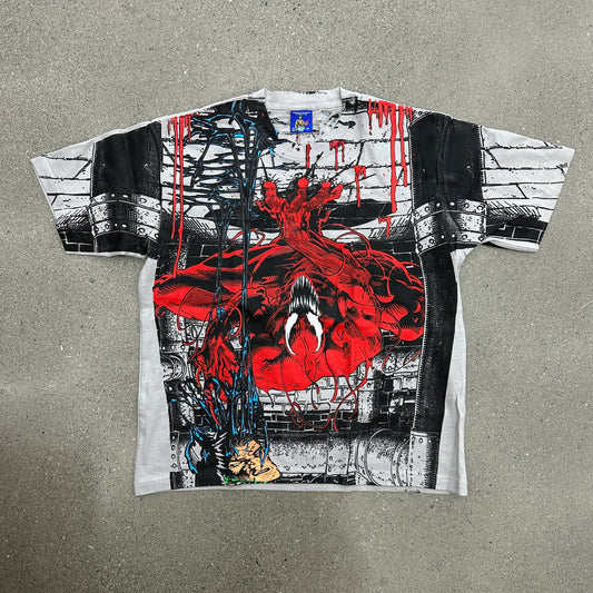 Vintage Rush Carnage Tee Light Grey SZ L (NEW)