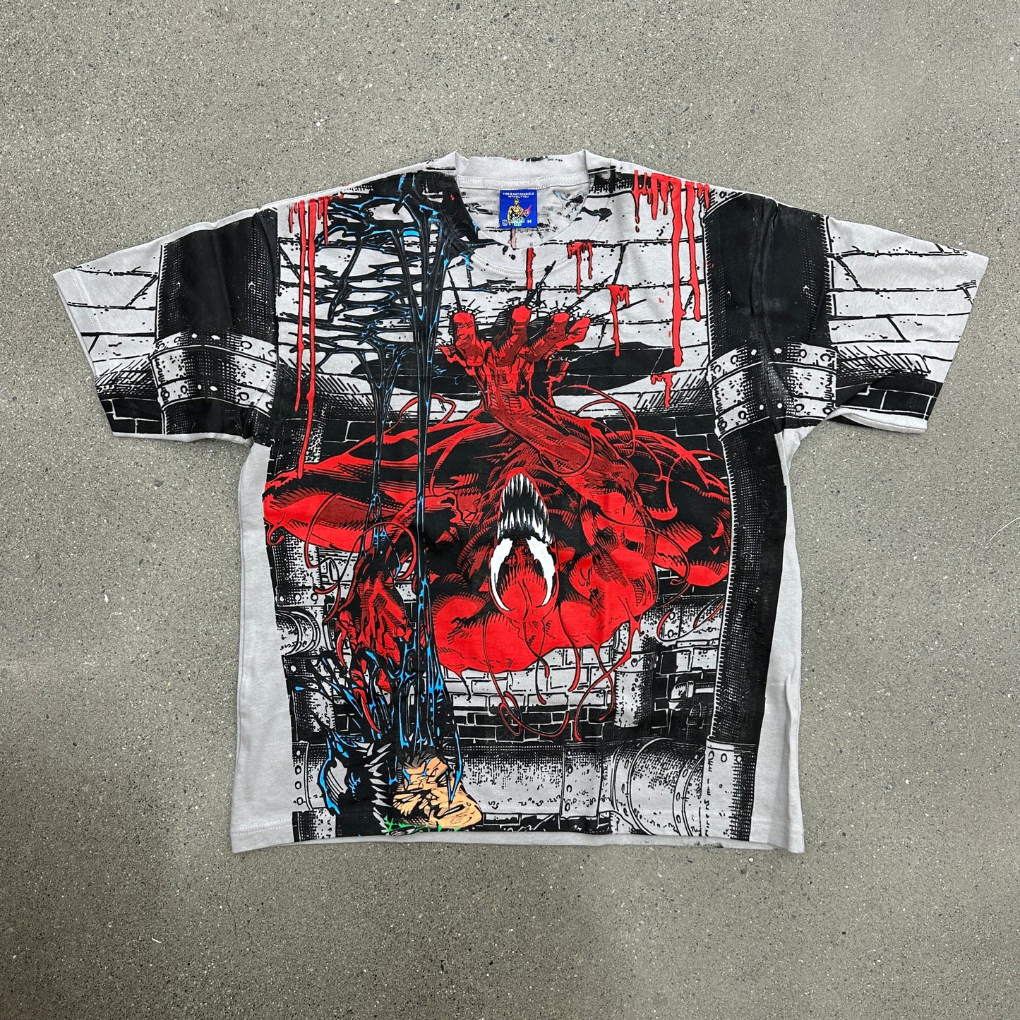 Vintage Rush Carnage Tee Light Grey SZ M (NEW)
