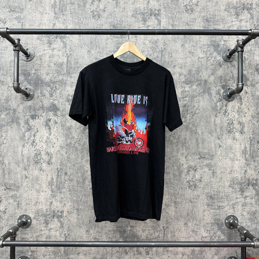 1999 Harley Davidson Glendale Love Ride Is Tee SZ M