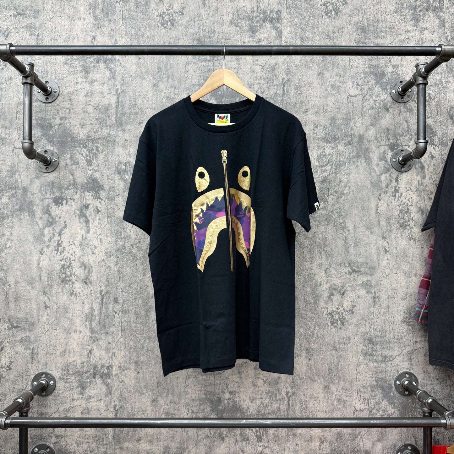 Bape Shark Face Tee Purple Camo SZ XL