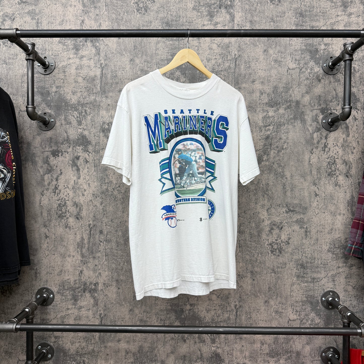 1997 Randy Johnson Mariners Photo Tee SZ XL