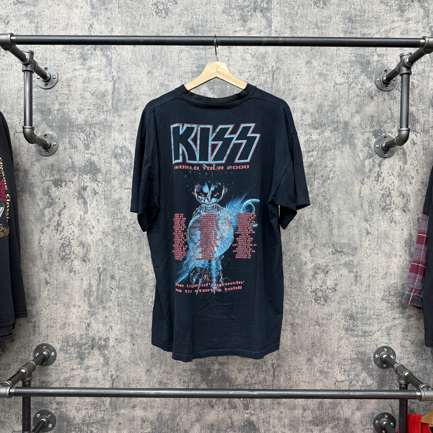 Kiss 2000 Farewell World Tour Tee SZ XL