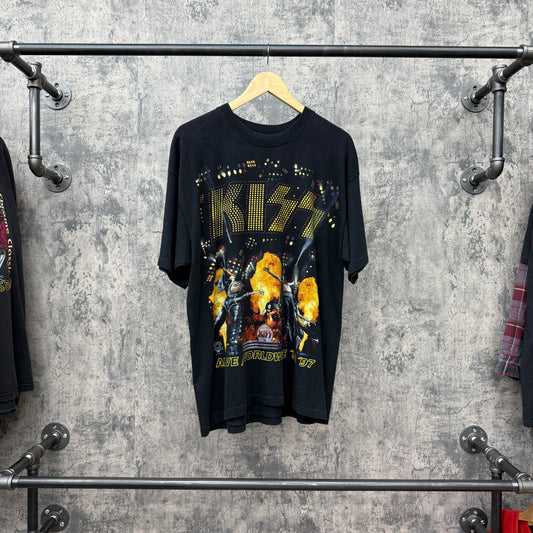 1997 Kiss Hottest Band in The World Tee SZ XL