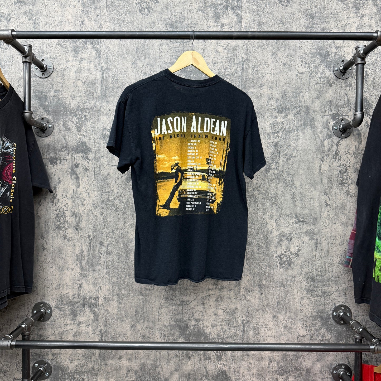 Jason Aldean 2013 Night Train Tour Tee SZ M