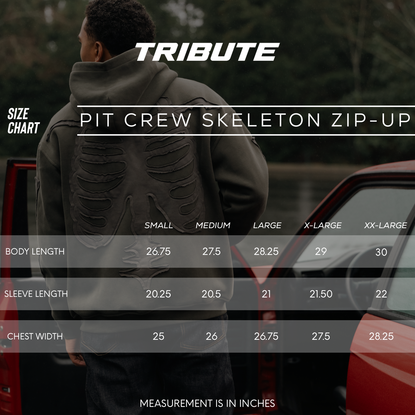 Pit Crew Skeleton Zip-Up Olive