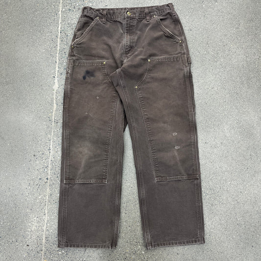 Vintage Carhartt Workwear Pants Brown SZ 33 x 30