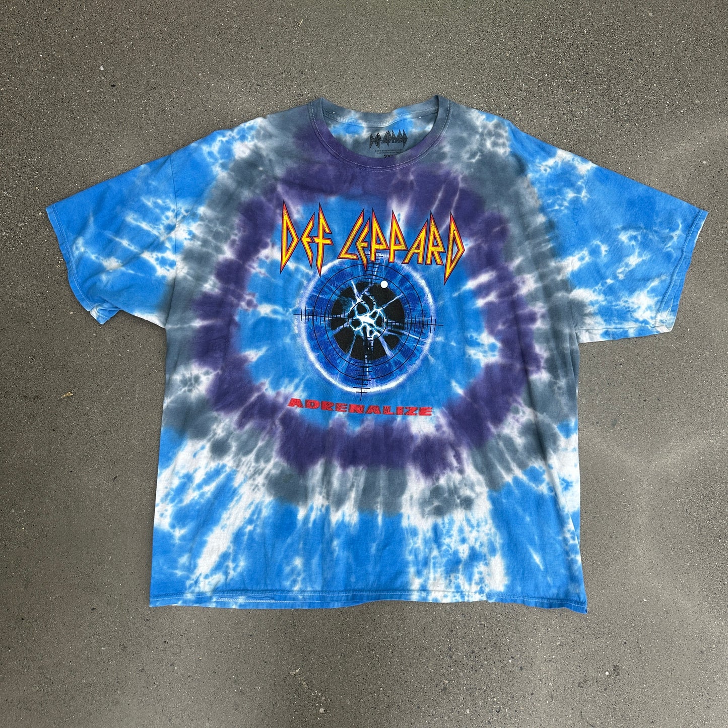 Def Leopard Tie Dye Tee SZ XXL