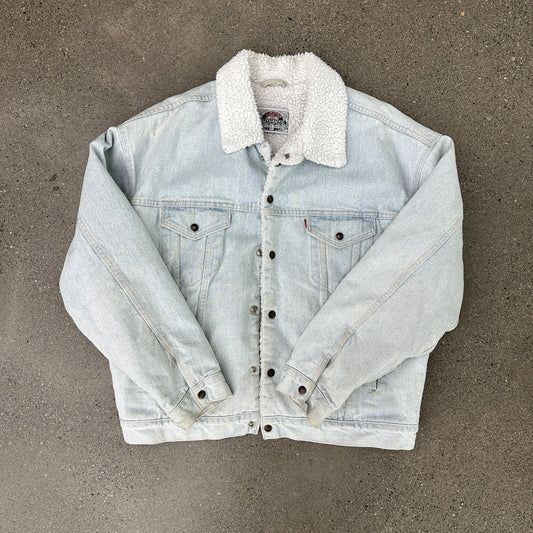 Levi Denim Sherpa Jacket SZ XL