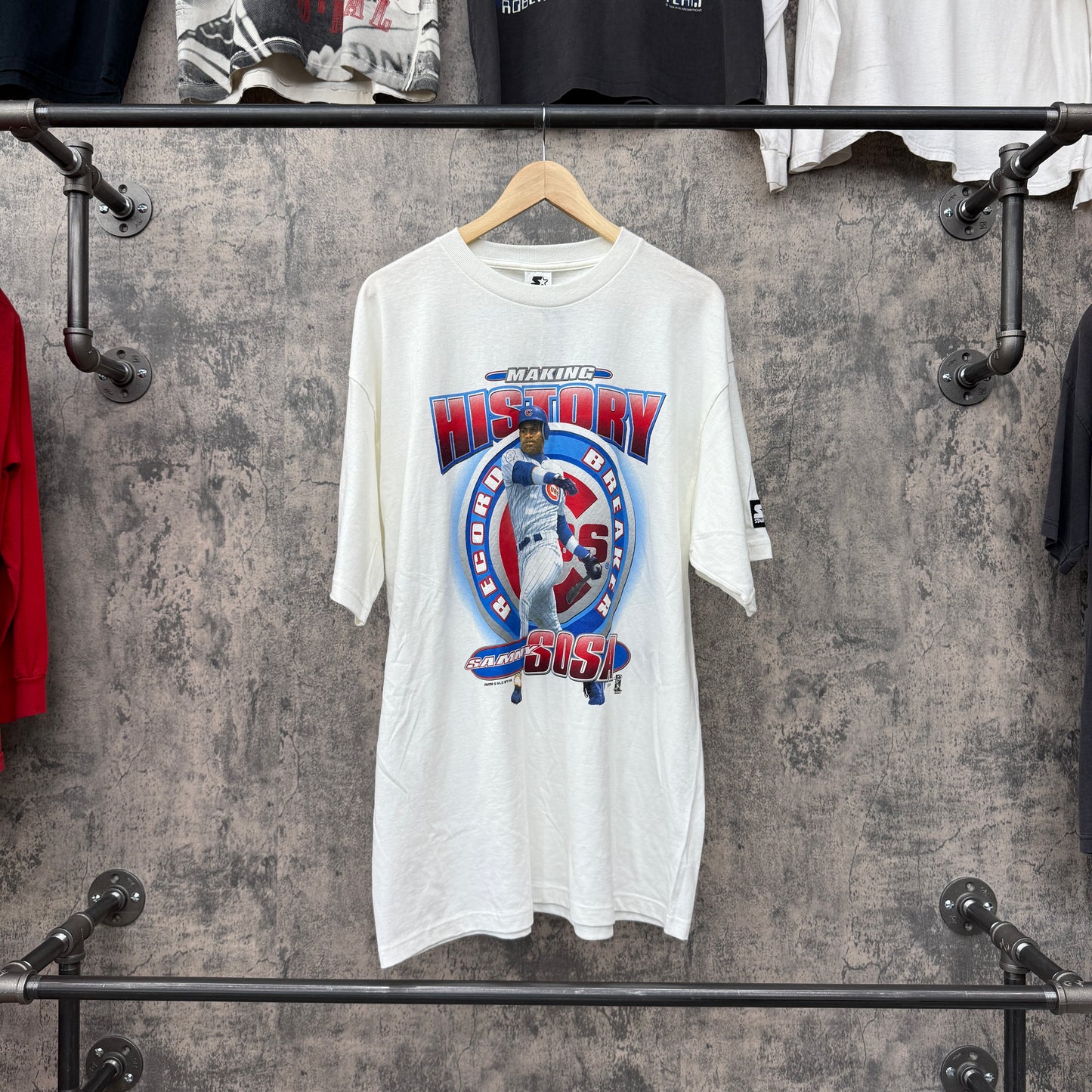 1998 Sammy Sosa Making History Starter Tee SZ XL