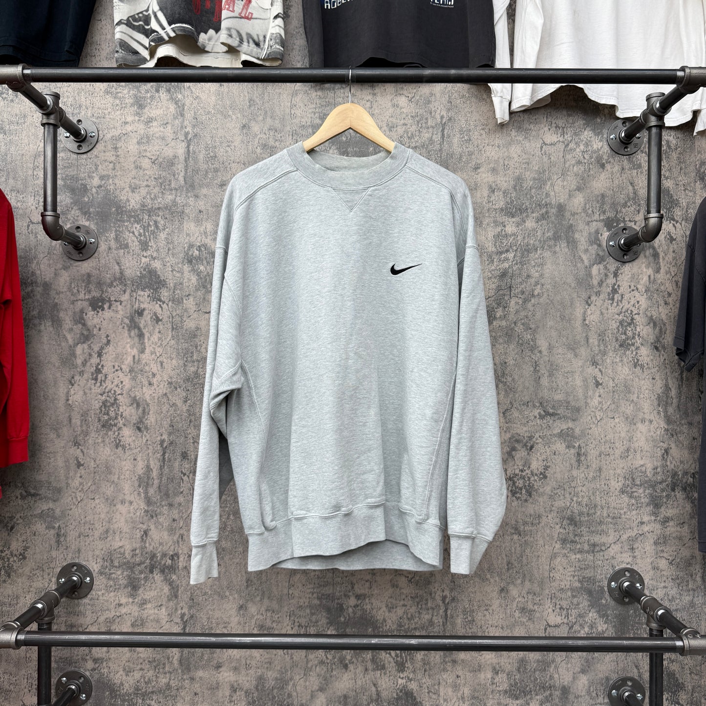 90s Nike Heavy Heather Grey Crewneck SZ XL