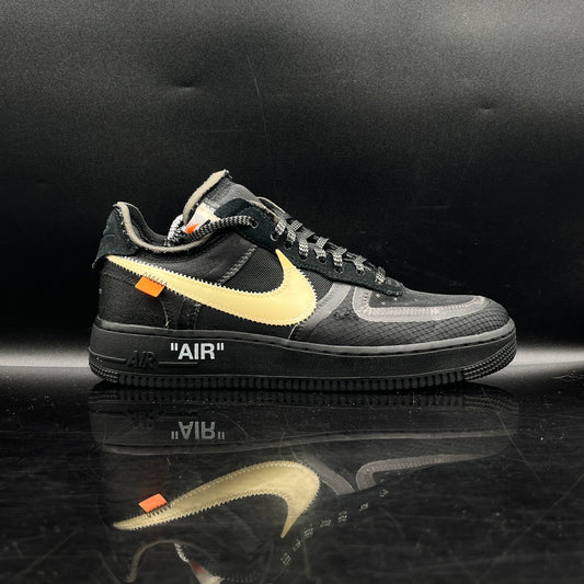 PRE-OWNED Nike Air Force 1 Off White Black SZ 8.5